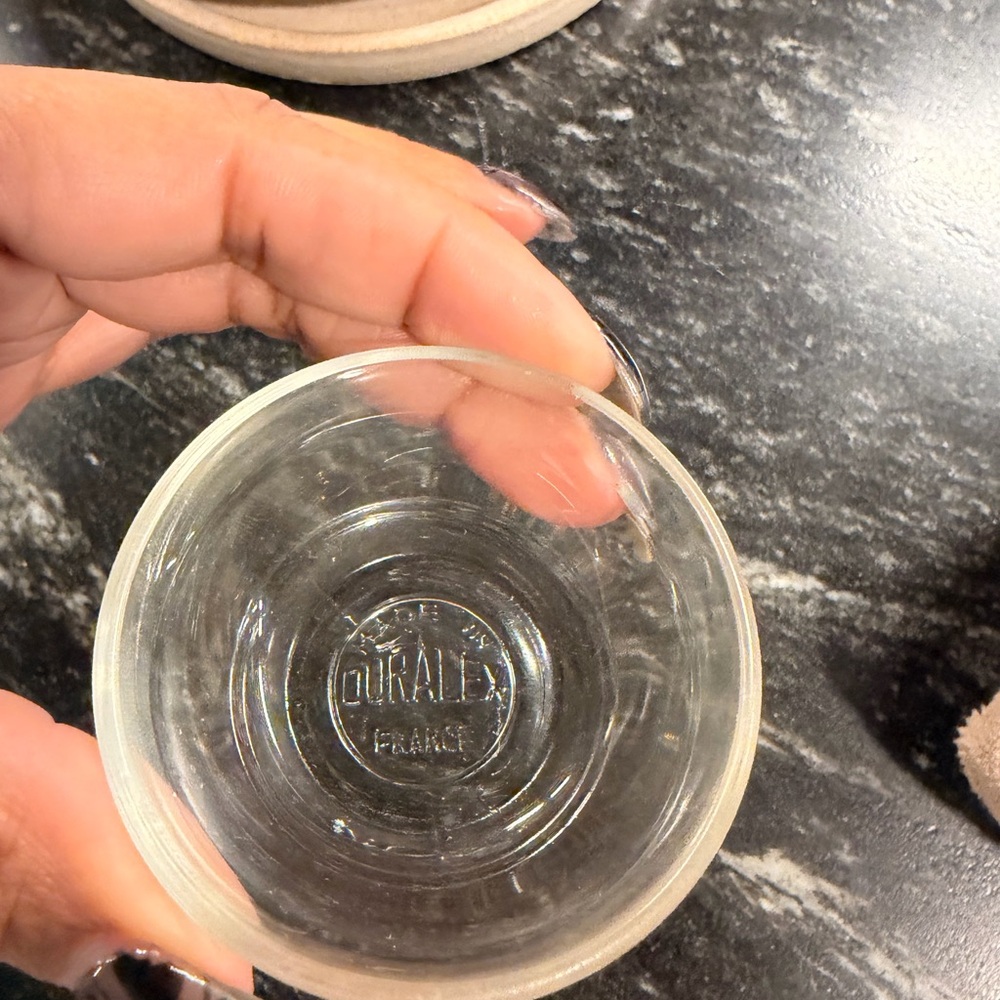 VTG Duralex France Clear Glass Pinch Bowls set of 8